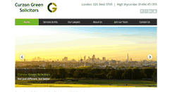 Desktop Screenshot of curzongreen.co.uk